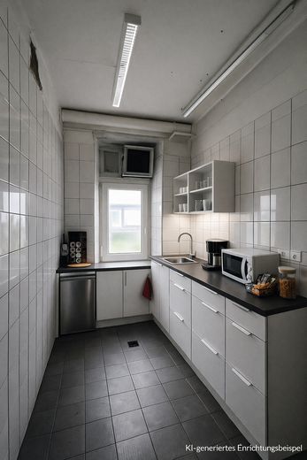 Repräsentative, flexibel nutzbare Gewerbefläche im Komponistenviertel – KI-Einrichtungsbeispiel