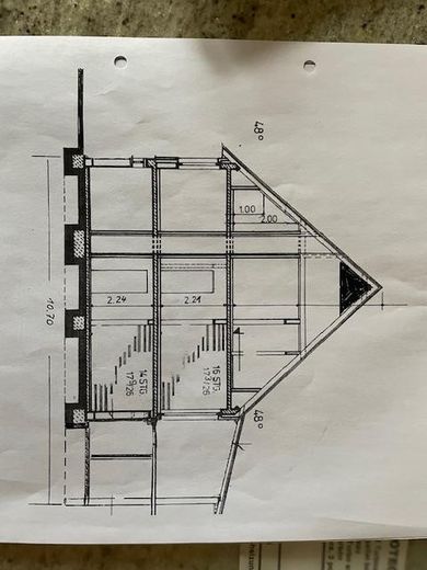 Grande maison individuelle rénovée avec extension atelier à Tharandt près de Dresde – Schnitt