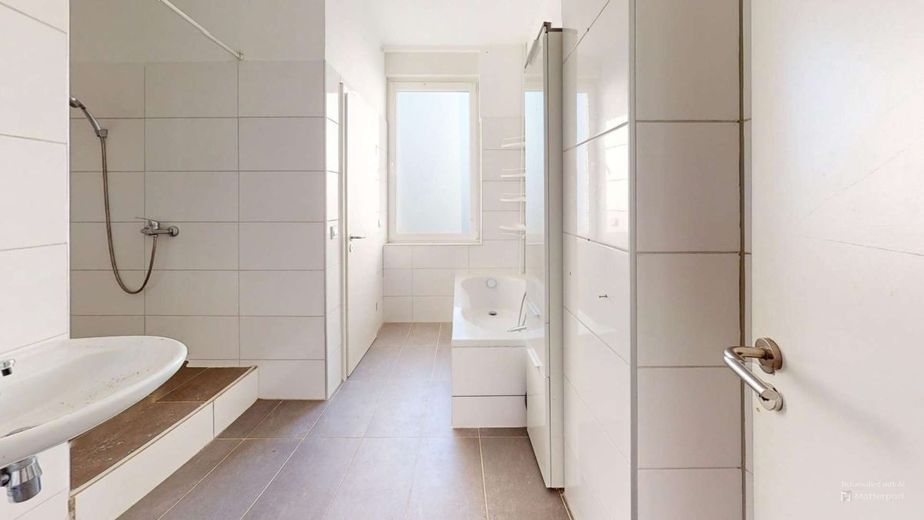 Modern &amp; außergewöhnlich: 154 m² Wohnung mit Dachterrassen-Option in Toplage von Hamm-Herringen – Badezimmer