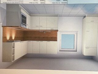 Küche mit neuer Einbauküche