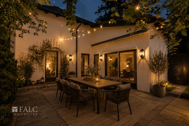 Gartenrefugium in Harlaching - Großzügige Maisonette-Wohnung mit drei Terrassen – Einrichtungsbeispiel Terrasse