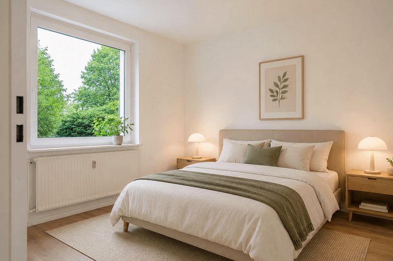 Yeni yenilenmiş 3 odalı daire taşınmanız için hazır! - Komisyonsuz – Schlafzimmer
