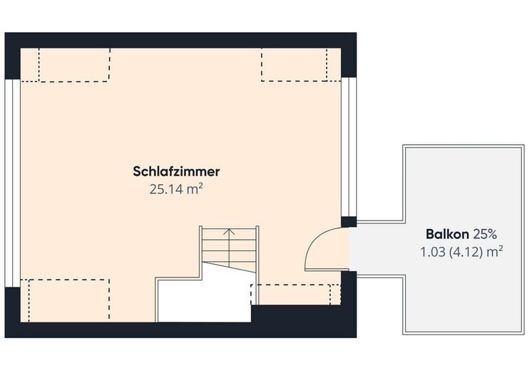 Hastedt | Çok fazla genişletme potansiyeli olan, renovasyona ihtiyaç duyan sıra ev – Grundriss Obergeschoss