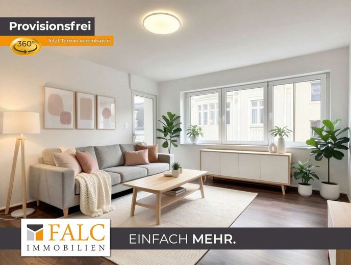 Charmante Stadtwohnung mit Balkon im Herzen von Duisburg-Ruhrort – Wohnzimmer