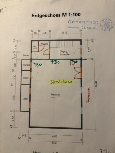 Landhaus elegante con officina versatile e utilizzabile in molti modi – Grundriss Ergeschoss