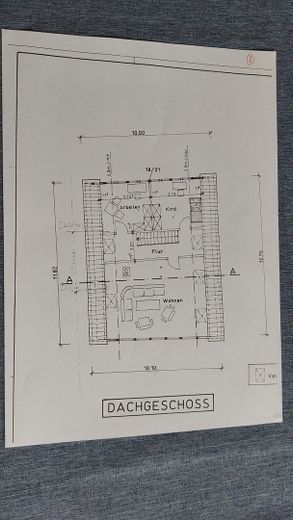 Grundriss Dachgeschoß
