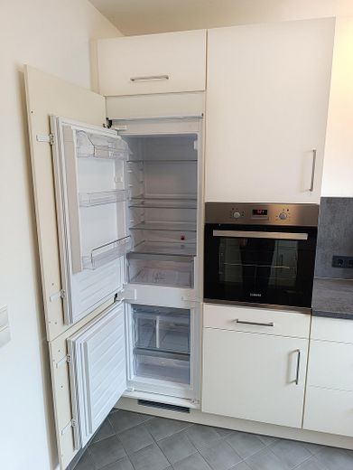 Küche mit Kühl-Gefrier-Kombi