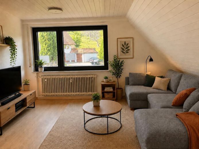 Wohnen zwischen Weinbergen und Wiesen – Wohnzimmer