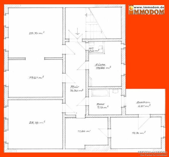 Großzügige Familienwohnung mit BALKON – Grundriss