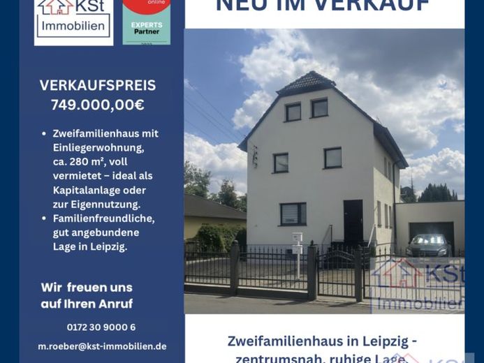 Zweifamilienhaus in Leipzig - zentrumsnah, ruhige Lage, ideal für Familien & Investoren – Foto 1