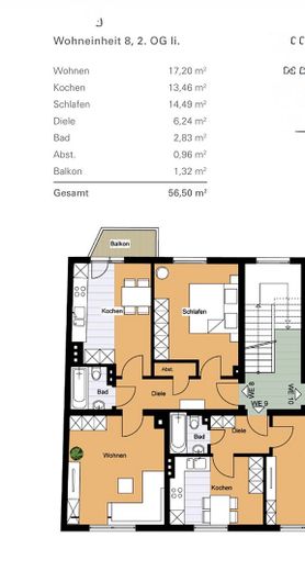 2-Zimmer-Wohnung, Nähe Heumarkt in Köln, mit Stellplatz – फोटो 13
