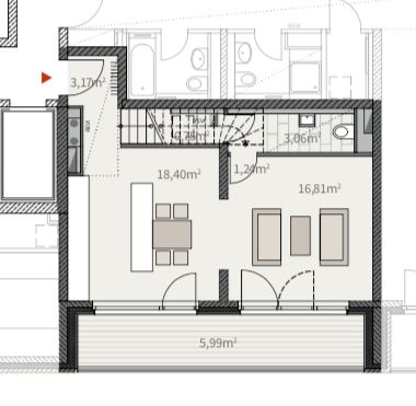 Helle, moderne City Maisonette Wohnung am Kanal – 4. OG