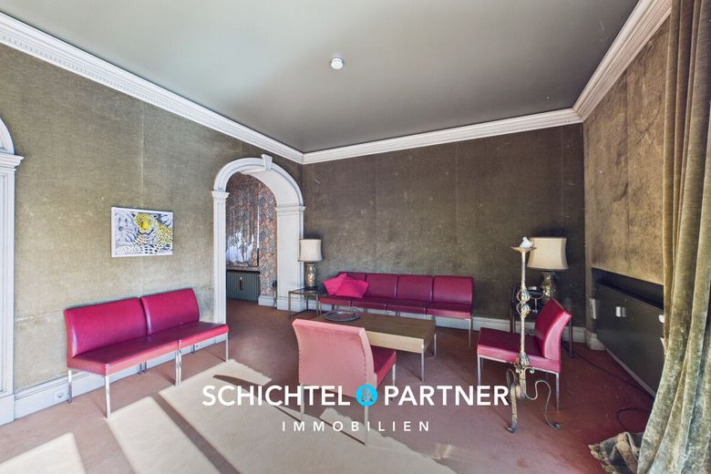 Schwachhausen | Kaufmannsvilla mit viel Historie und idyllischem Garten – S&amp;P | Wohnzimmer