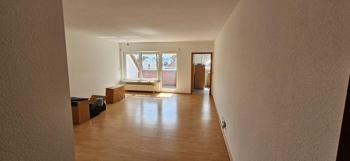Helle, frisch renovierte 2 Zimmer Wohnung mit Süd-West Balkon in Lampertheim zu vermieten – Wohnzimmer