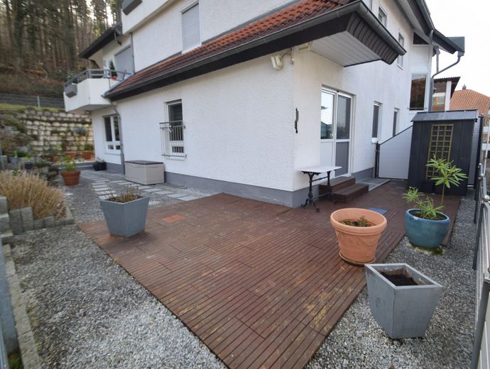 Provisionsfrei:  134m² ETW mit umlaufender Terrasse und Garage – 8.3 Ost -Terrasse