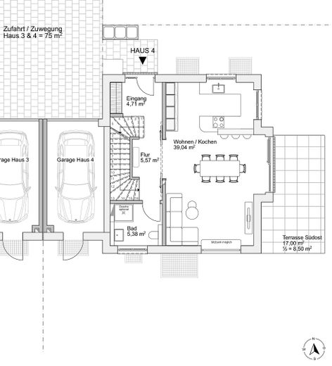 Erdgeschoss Haus 4