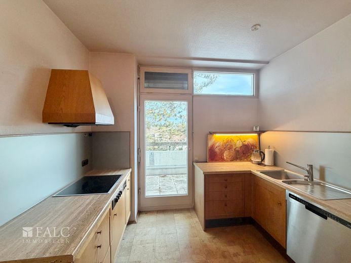 Exklusive Penthouse-Wohnung mit großzügiger Dachterrasse und Bergpanorama – Küche