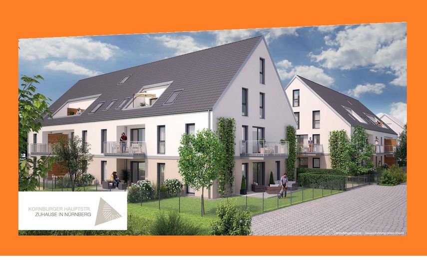 NEW-BUILD FIRST OCCUPANCY 2-room gallery apartment in Nuremberg with balcony / underfloor heating / duplex garage – 1_Hausansicht