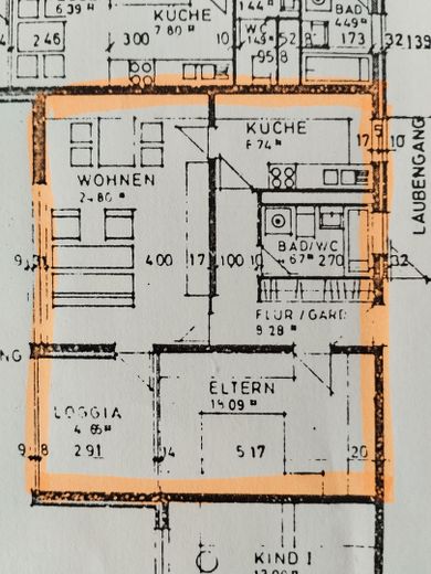 Attraktive 2,5 Zimmer Wohnung im 1.Stock mit Einzelgarage in der Tiefgarage – Grundriss