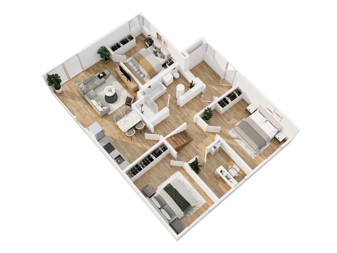 Ihr Zuhause in Falkensee – 3D Grundriss Haus