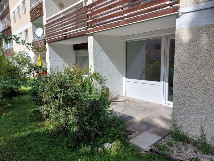 світла 1-кімнатна квартира на першому поверсі площею 35 м² у тихому місці, Kochel am See, am Lainbach 17 – Terasse