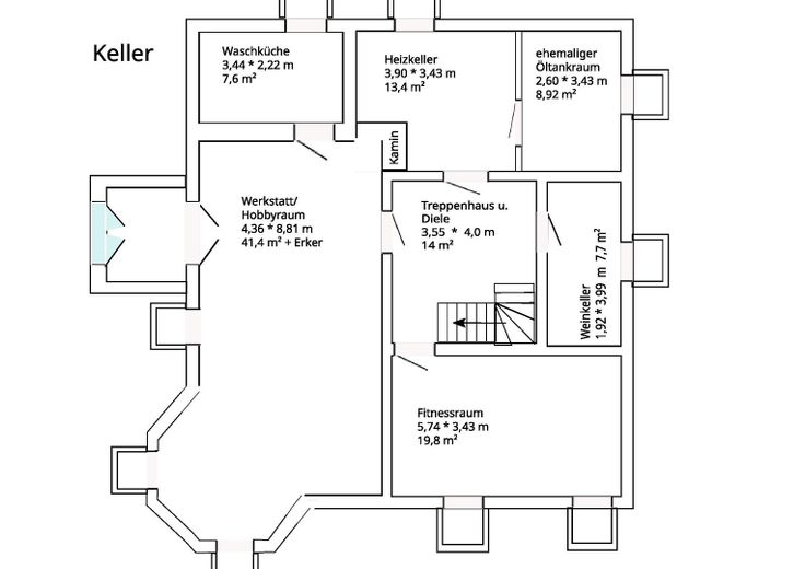 Bauplan Keller