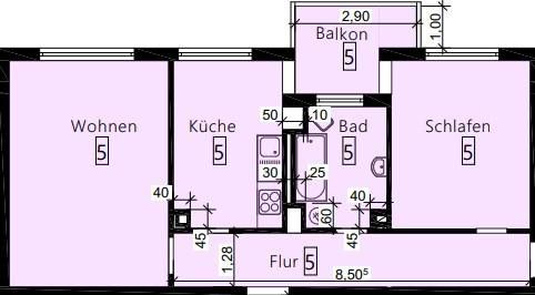Gepflegte Wohnung mit großzügigem Grundriss inklusive Einbauküche – Photo 9