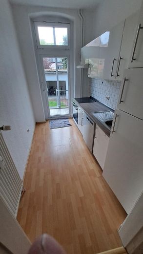 Lüneburg 2,5 Zimmer Wohnung kaufen in nur zu fuß bis 5 Min zum Marktplatz. – Küche ohne Möbel