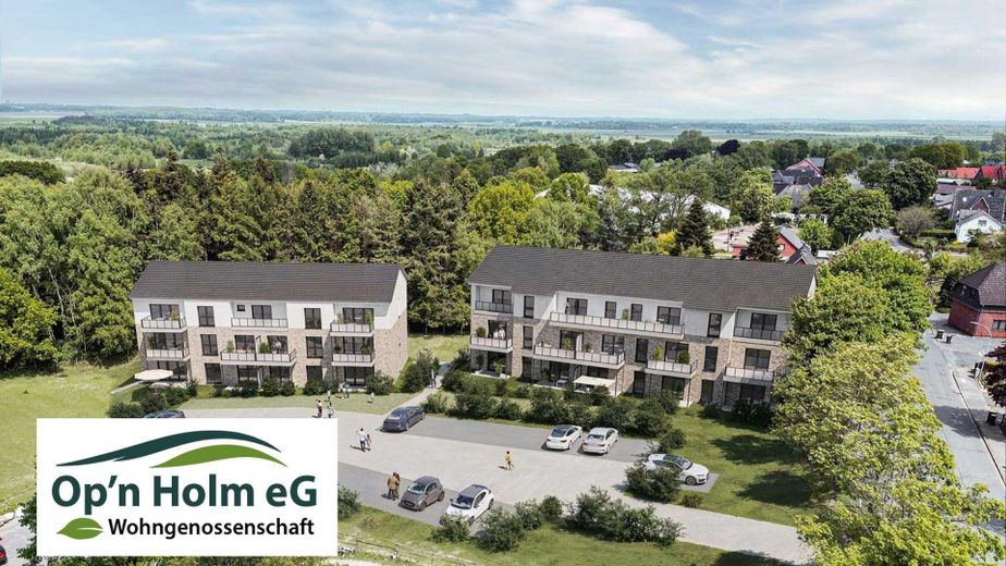 Op'n Holm - 4-Zimmer - Süd-West-Terasse - private Wohngenossenschaft – Ansicht Bauobjekt
