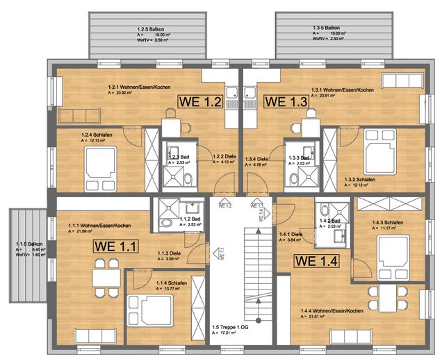 Kapitalanlage mit Perspektive – 2-Zimmer-Apartment in Nürnberg-Reichelsdorf – Grundriss_OG