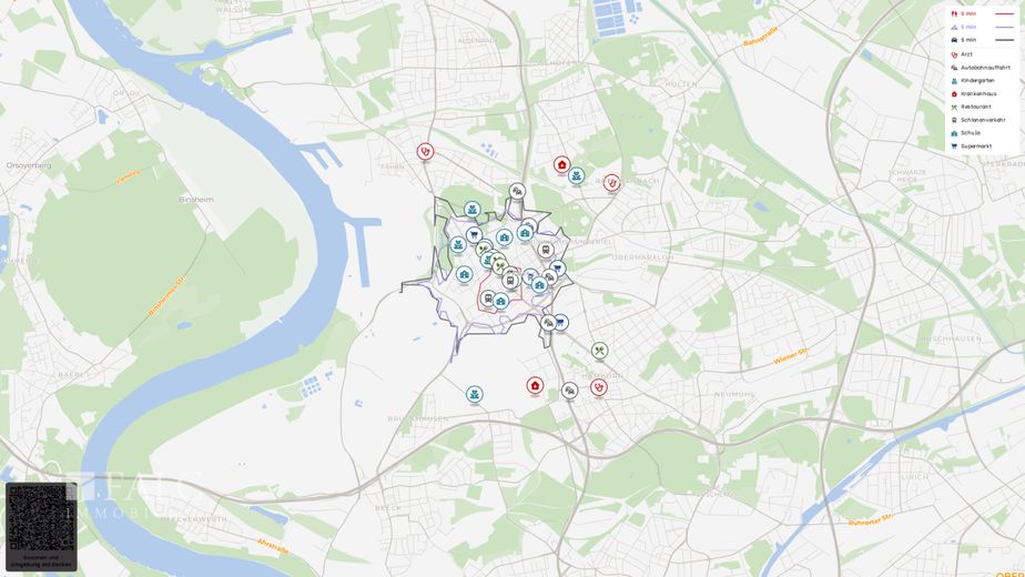 Renditeobjekt Marxloh - MFH mit 912 m² Wfl., sanierungsbedürftig – Site plan