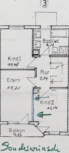 Schönes Reihenmittelhaus in Top Lage von Germering, ruhig und zentral – Grundriss Obergeschoss