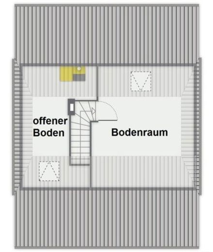 Grundriss Dach (ausgebaut)