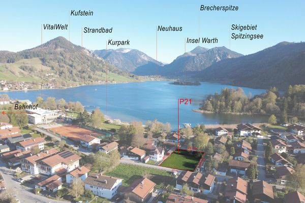 Terreno con vista lago e permesso di costruzione casa trifamiliare senza commissione di agenzia