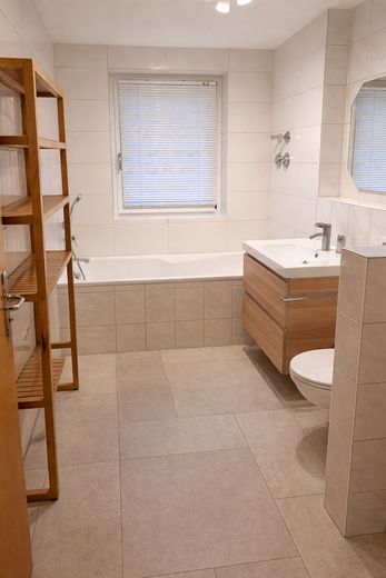 Teilrenoviertes Badezimmer