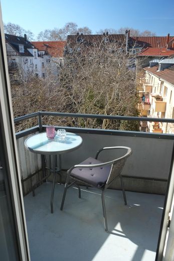 Balkon mit Innenhof