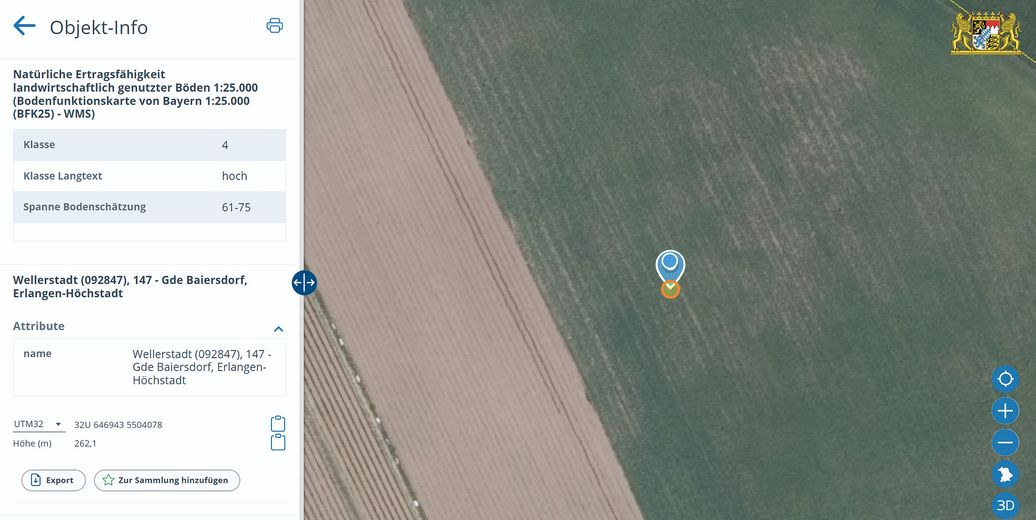 Terreno agricolo in posizione di pianura 1a – 53.600 m² (5,36 ha) presso Baiersdorf – su offerta – Foto 3