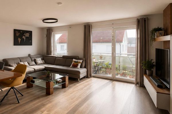 Appartamento di proprietà di 3,5 locali con cucina, bagno e balcone