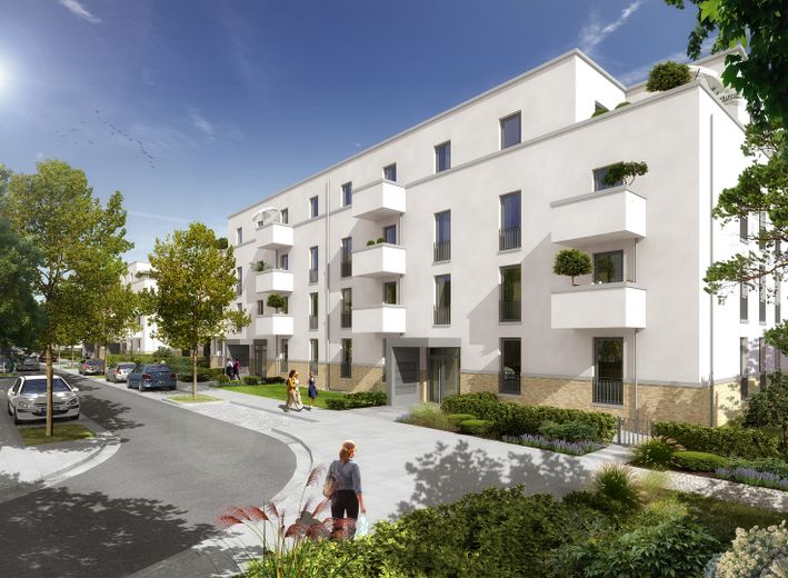 Neubau - Penthouse -  Fahrstuhl - Barrierefrei - TG-Stellplätze – Hausansicht