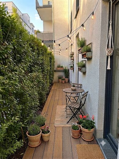 Tranquillo e moderno appartamento di 4 locali ad Amburgo Eimsbüttel, vicino alla stazione della metropolitana U-Christuskirche – Terrasse
