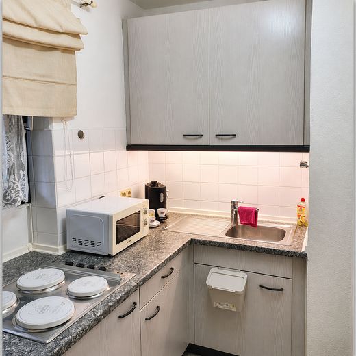 Möbliertes 1 Zimmer Wohnung mit Balkon, Stellplatz und Pauschalmiete – Küche