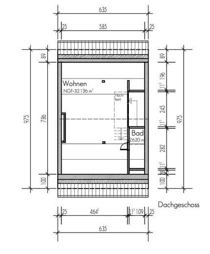 Ostertor | Vermietetes Altbremer Reihenhaus mit pflegeleichtem Außenbereich – S&amp;P | Grundriss Dachgeschoss
