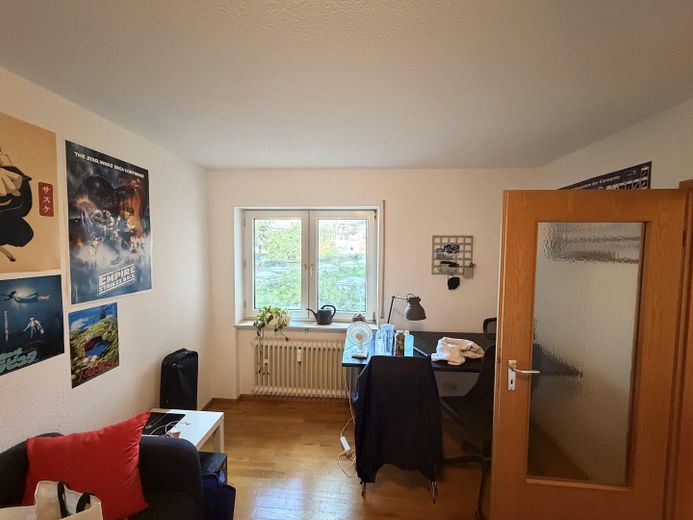 شقة مريحة من غرفة واحدة في الحي الجنوبي بمدينة كارلسروه – ...mit grüner Aussicht