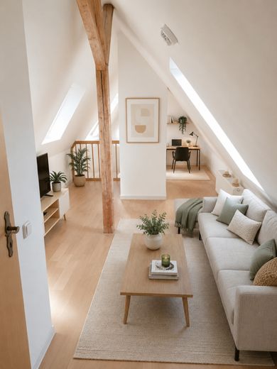 3 Zimmer Maisonett Wohnung in ruhiger Lage – KI Beispielfoto