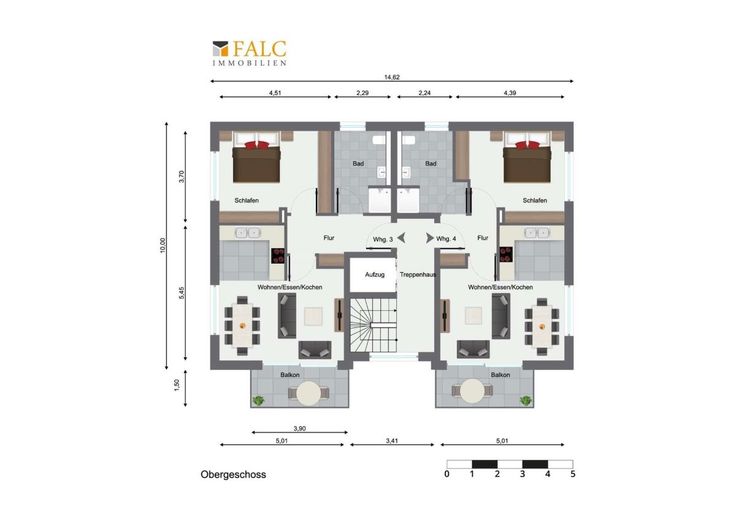 *GENEHMIGT* Neubauvorhaben: 6-Familienhaus in der Nähe des KI-Zentrums! - FALC Immobilien Heilbronn – genehmigtes Obergeschoss