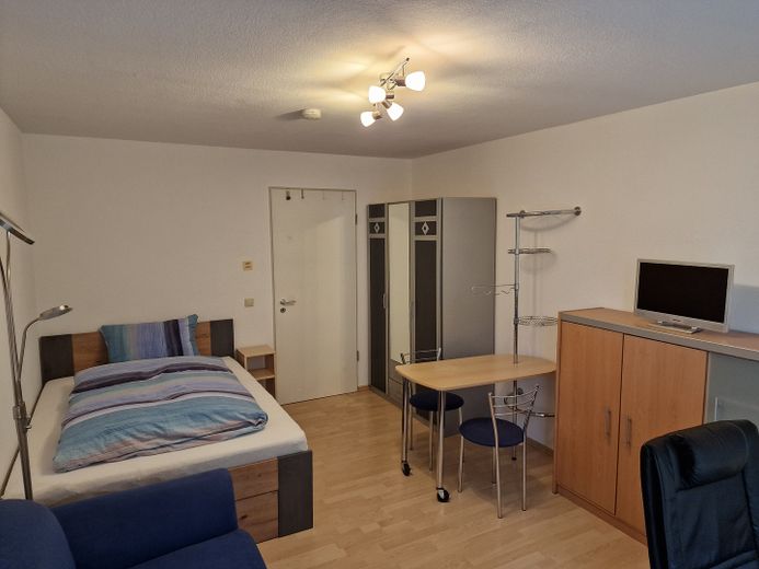 Möblierte 1 Zimmer Wohnung mit PKW-Stellplatz! Nur für Studenten/innen oder Angestellte der Uni HD! – Wohn/Schlafzimmer