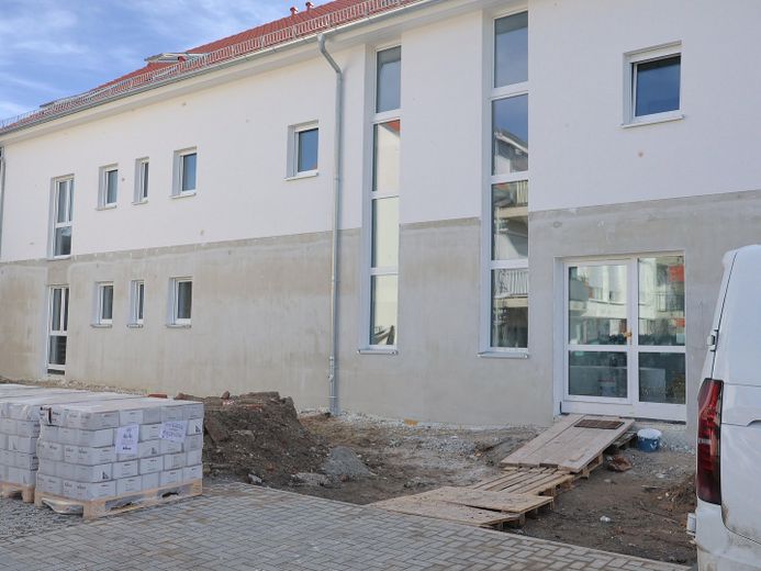 Eingangsbereich im Bau