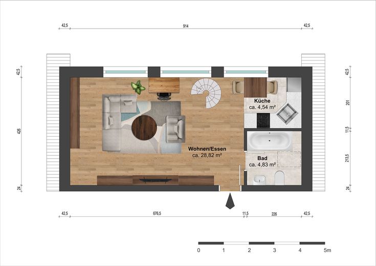 Grundriss 1 OG rechts