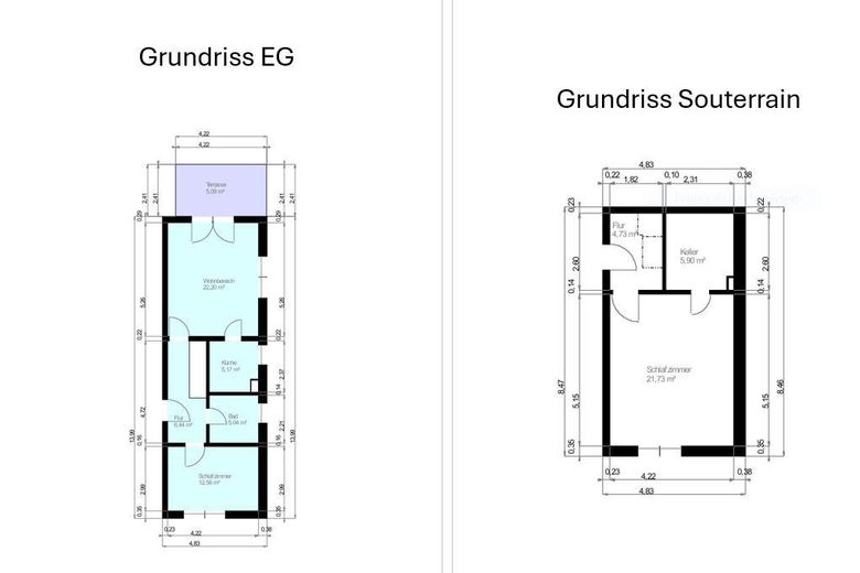 Grundriss EG / Souterrain