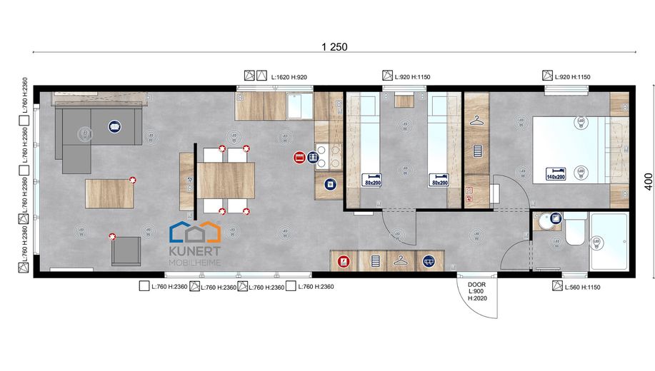 Grober Grundriss 